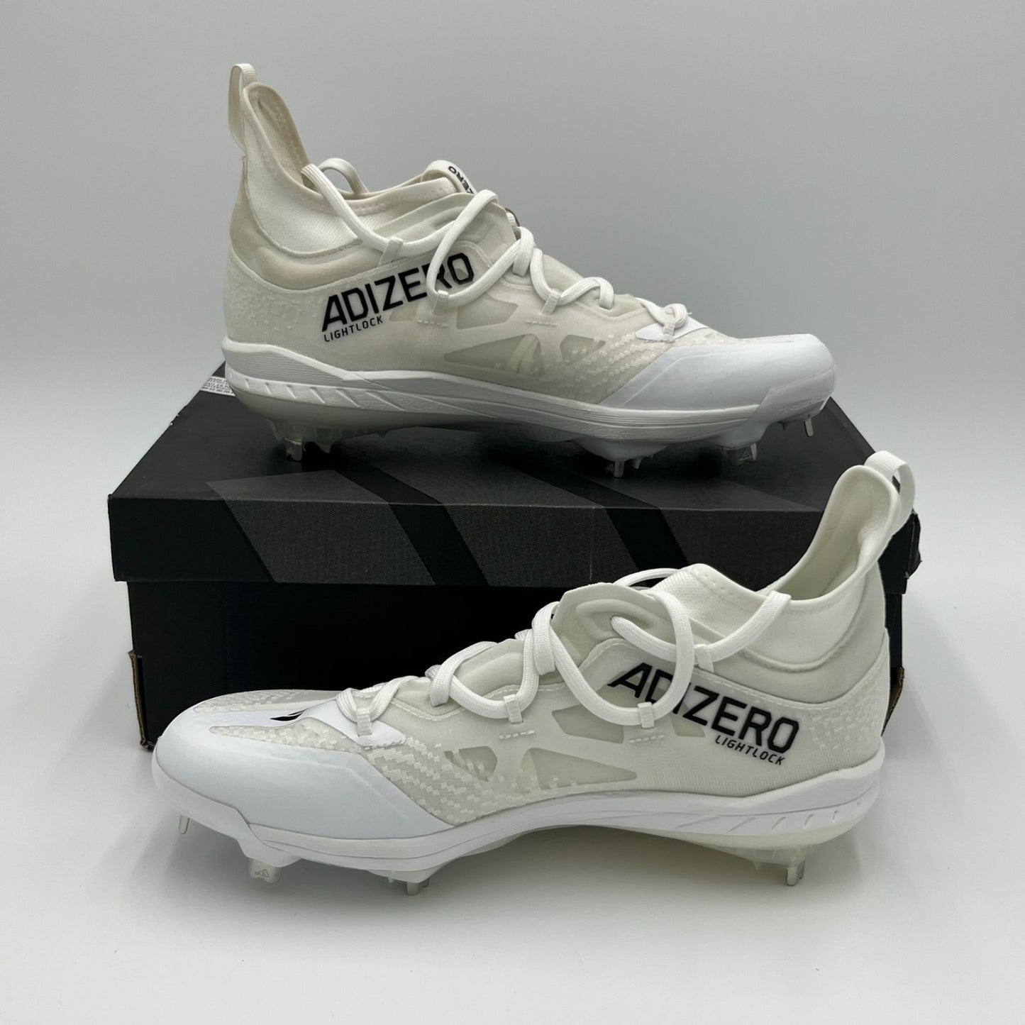 Adidas Adizero Afterburner 9 NWV Baseball Cleats Men’s Size 8 White Black ID1667