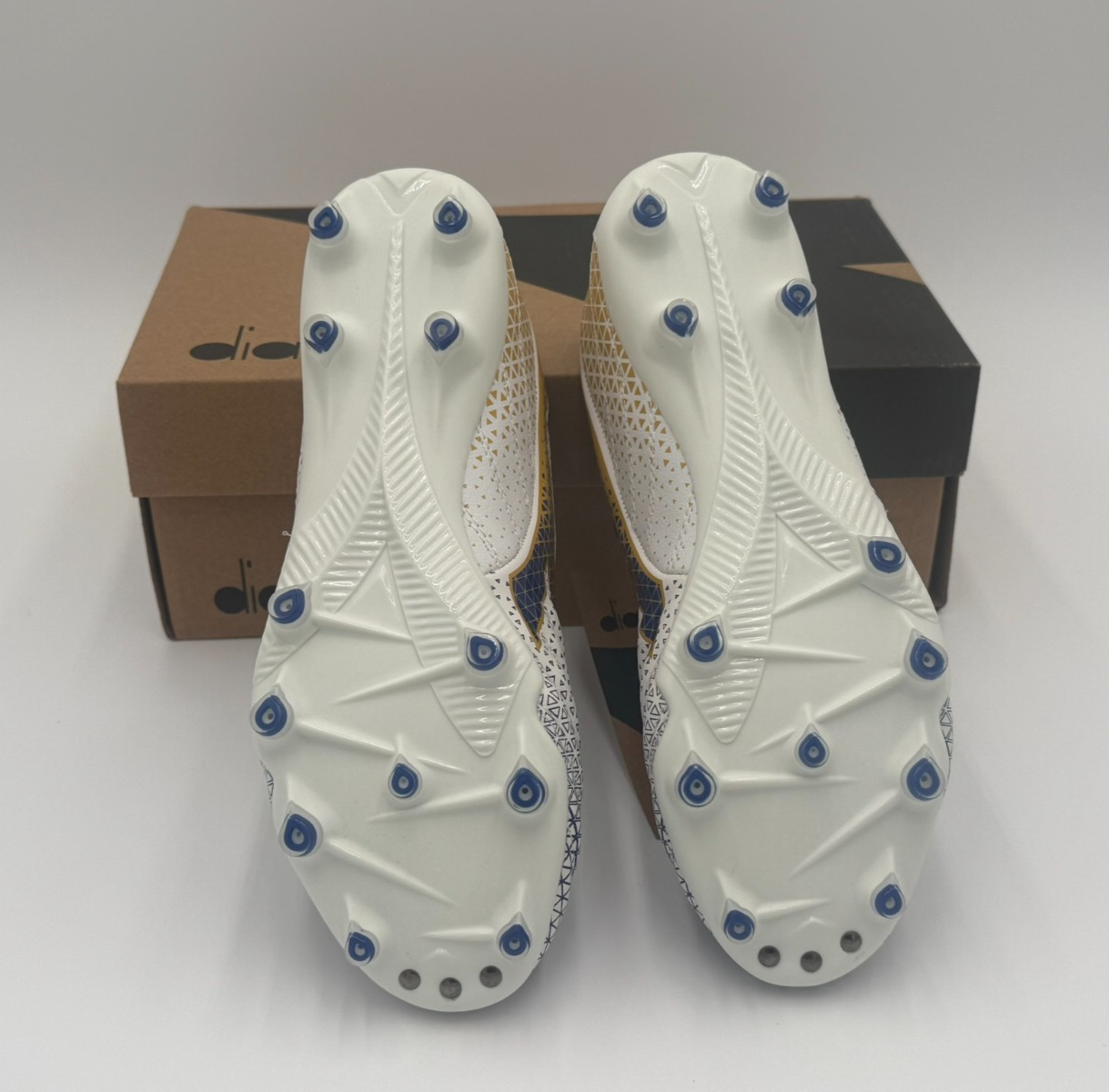 Diadora Brasil Elite GR LT LP12 Soccer Cleats Blue White D0953 Sz 7 NEW IN BOX