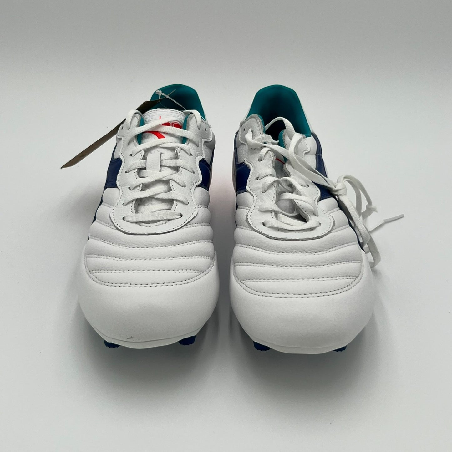 Diadora Brasil GR LT+ MDP Soccer Cleats Men’s Size 9 White/Navy C2433
