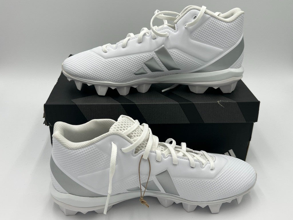 Adidas Adizero Impact.2 MD Football Cleats Men’s Size 10.5 White/Silver IF5103