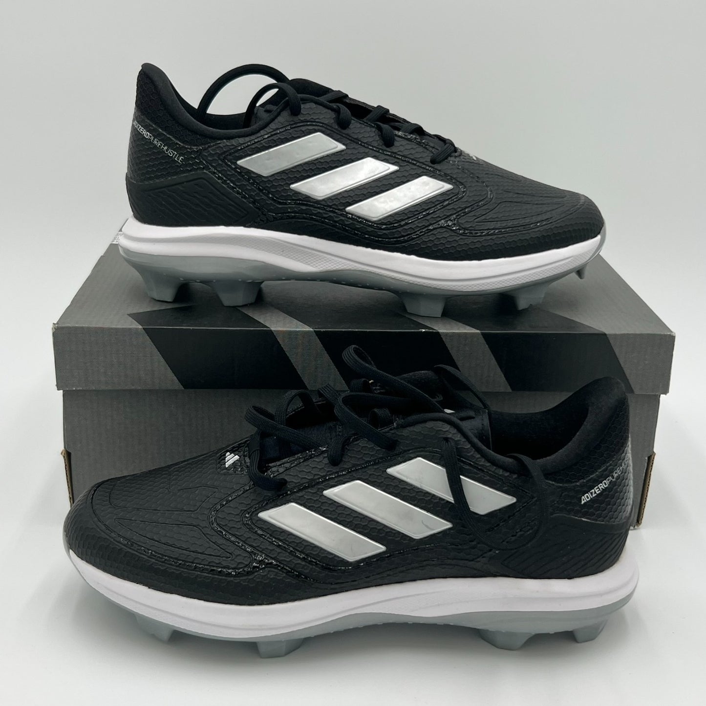Adidas Adizero PureHustle 3 TPU Softball Cleats Women’s 9 Black Silver IG7136