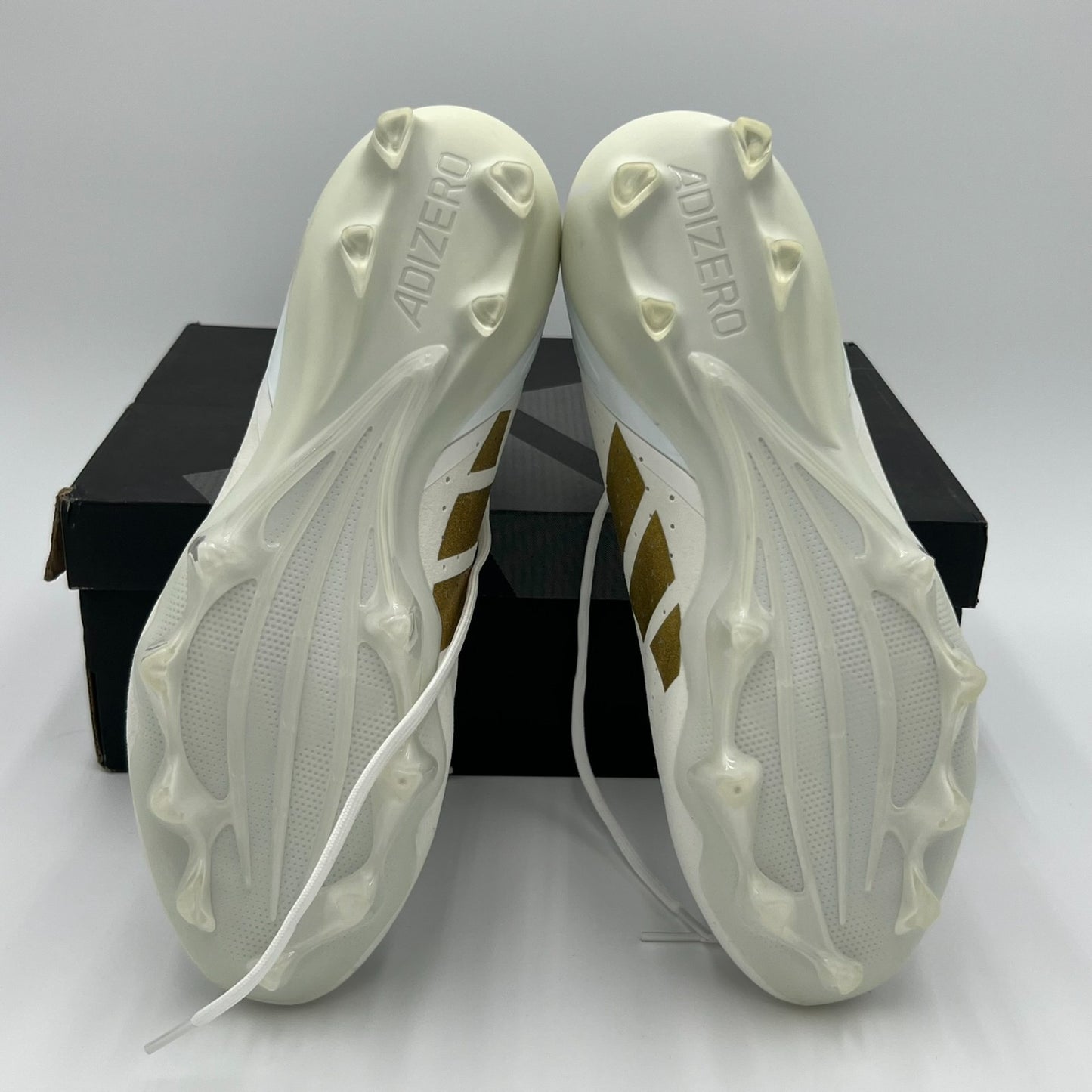 Adidas Adizero Impact+ Football Cleats Men’s Size 10.5 White Gold IG3457 New
