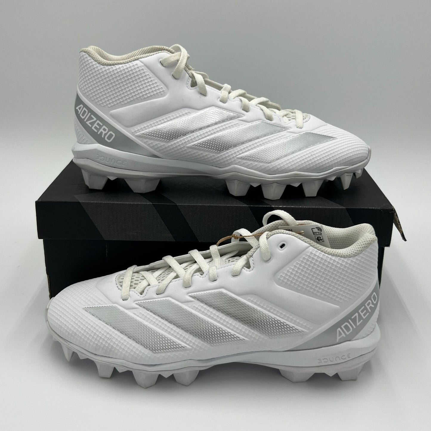 Adidas Adizero Impact.2 MD Football Cleats Men’s Size 8.5 White/Silver IF5103