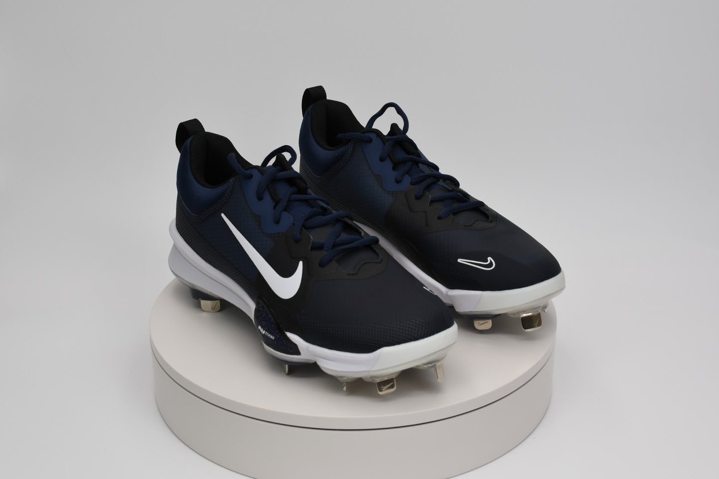 Nike Force Zoom Trout 9 Pro Baseball Cleats Midnight Navy/White FB2907-400