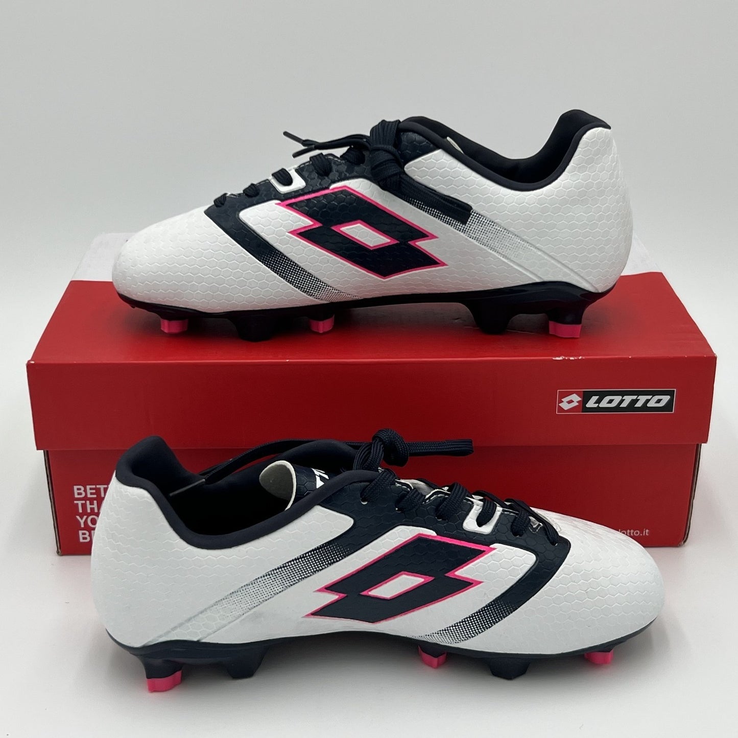 Lotto Maestro 700 IV FG JR Kids’ Soccer Cleats Junior Size 5.5 White 214607-B6E