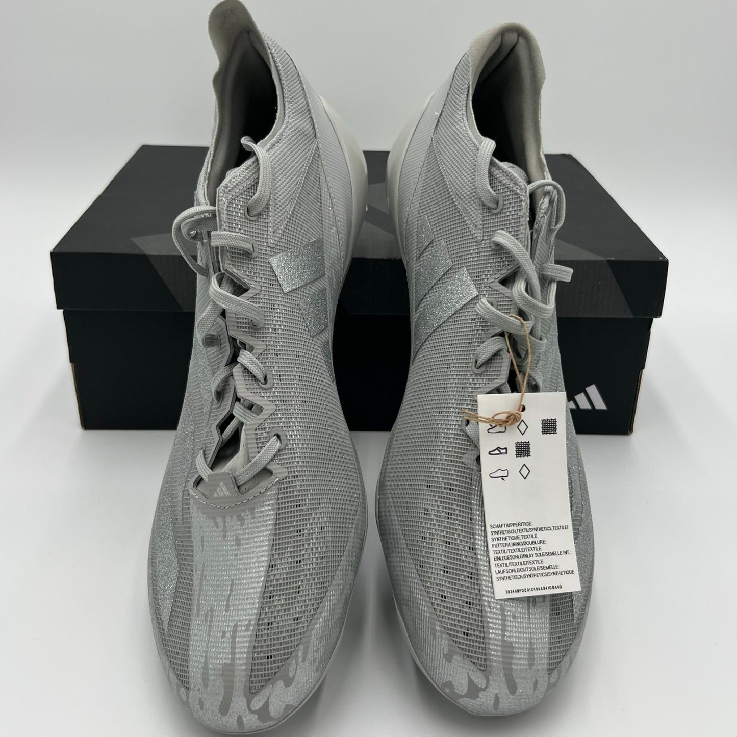 Adidas Adizero Electric Football Cleats Men’s Size 15 GraySilverMetallic IE4419