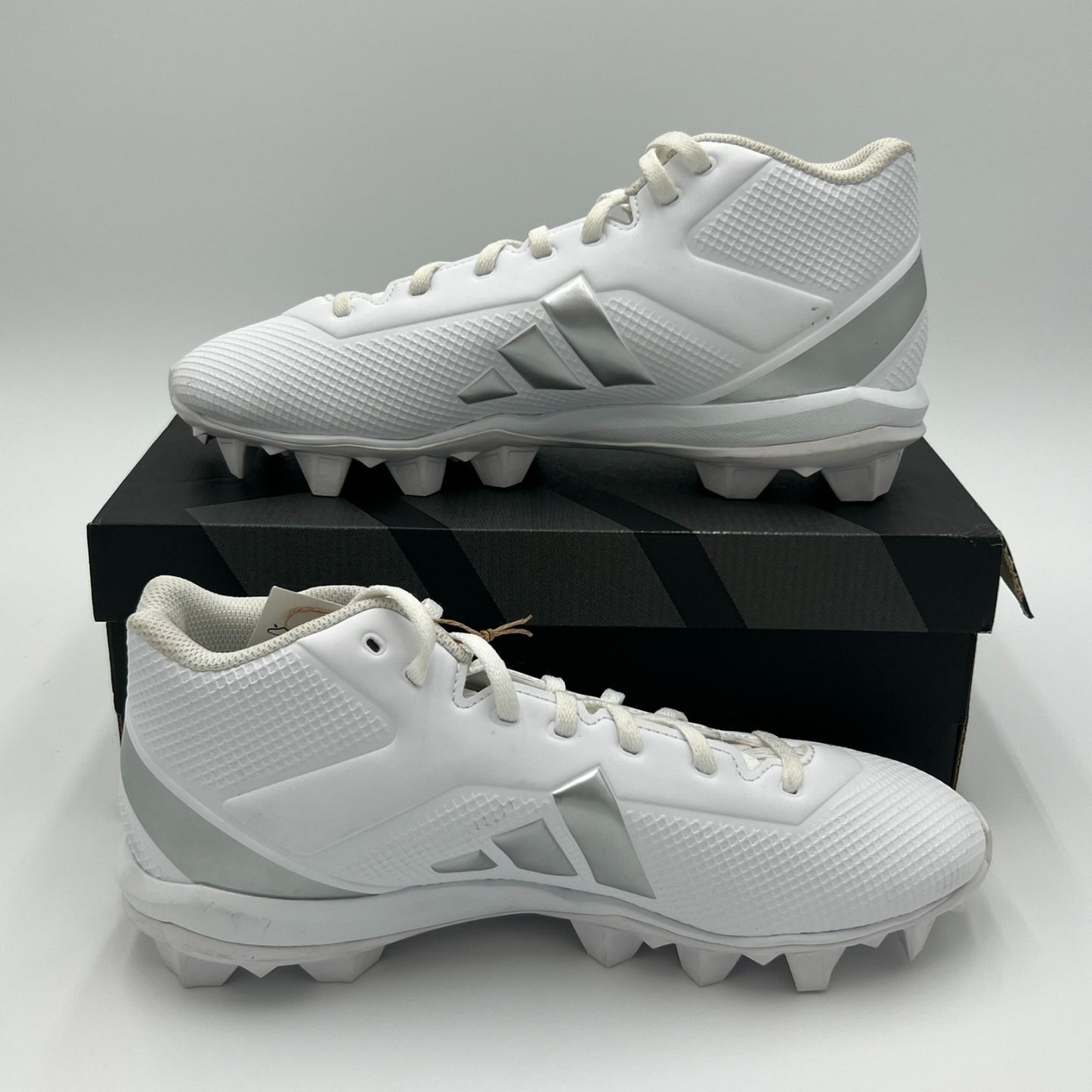 Adidas Adizero Impact.2 MD Football Cleats Men’s Size 8.5 White/Silver IF5103