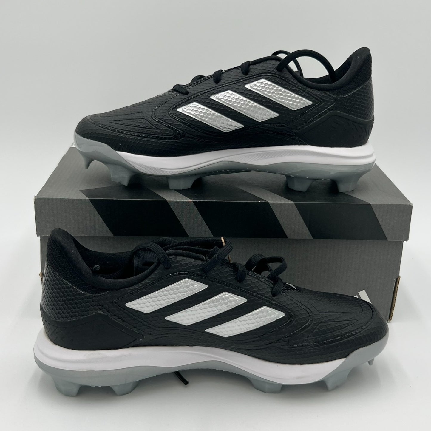 Adidas Adizero PureHustle 3 TPU Softball Cleats Women’s 9 Black Silver IG7136
