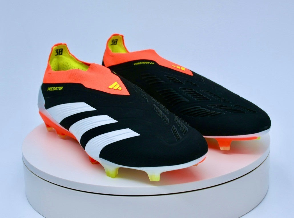 Adidas Predator League Elite LL FG Soccer Cleat Black/Red Men Size 12 New IE1805