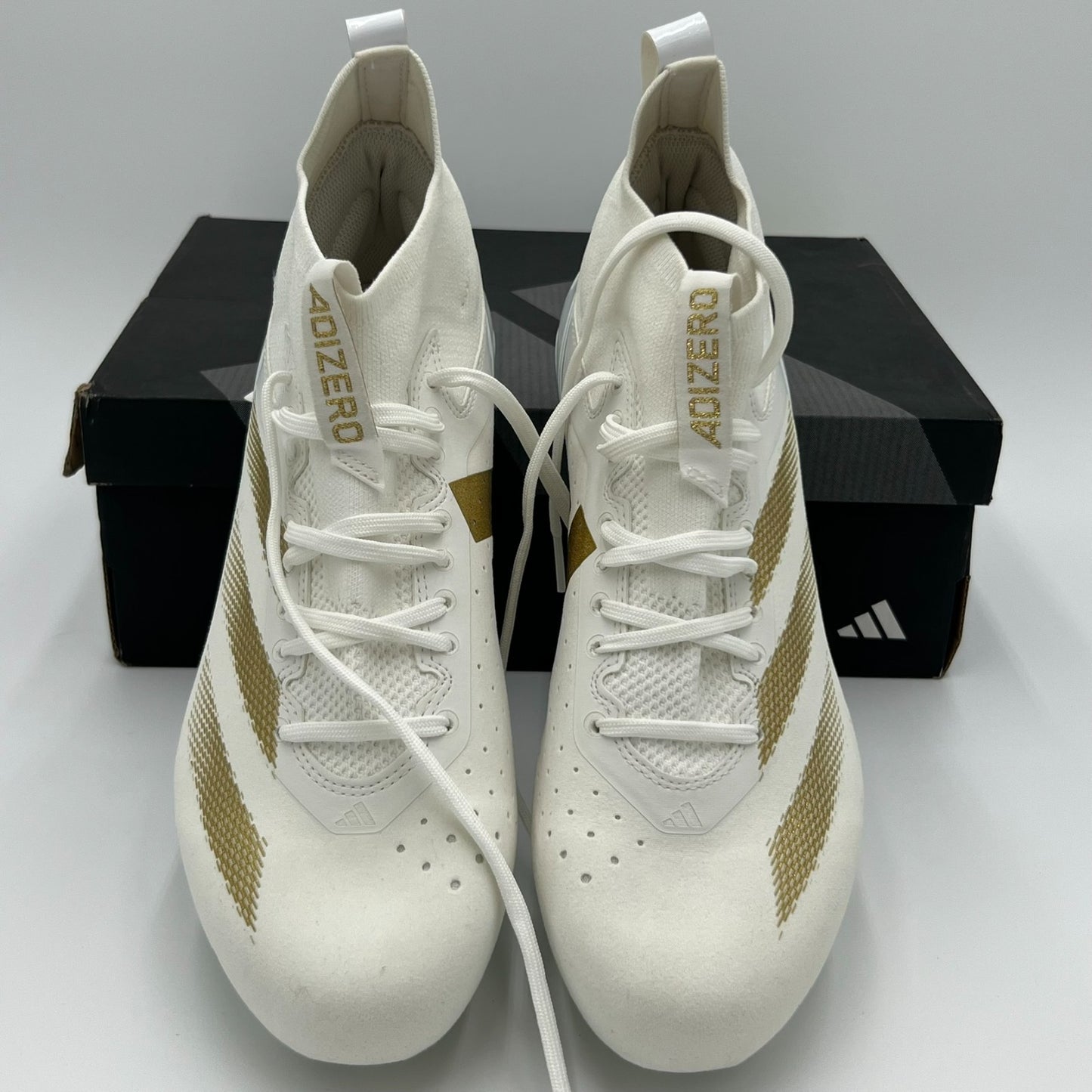 Adidas Adizero Impact+ Football Cleats Men’s Size 10.5 White Gold IG3457 New