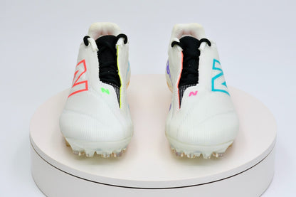 New Balance Burn X4 Lacrosse Cleats White Print Men’s Size 5.5 BURNLE4