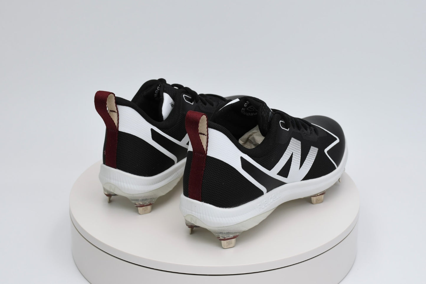 New Balance FuelCell Romero Duo Women’s Softball Cleats Black White SMROMBK2