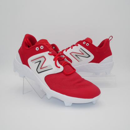 New Balance Fresh Foam 3000 v6 Molded Baseball Cleats Size M 16 W 17.5 Red/White
