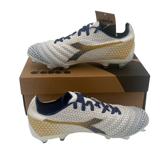 Diadora Brasil Elite GR LT LP12 Soccer Cleats Blue White D0953 Sz 7 NEW IN BOX