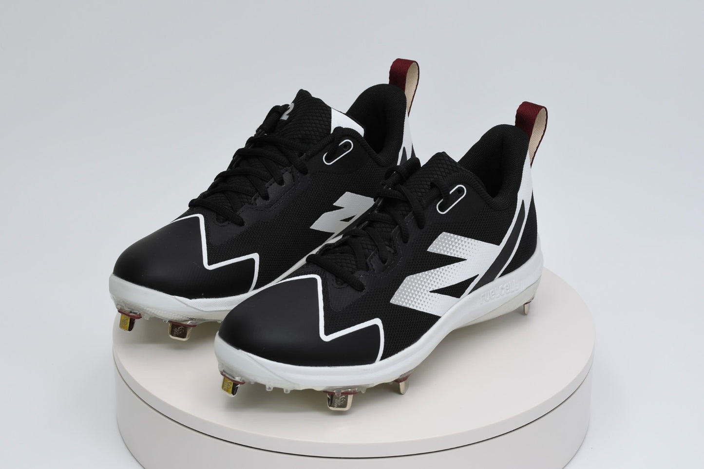 New Balance FuelCell Romero Duo Women’s Softball Cleats Black White SMROMBK2