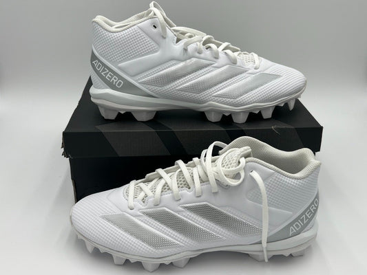 Adidas Adizero Impact.2 MD Football Cleats Men’s Size 10.5 White/Silver IF5103