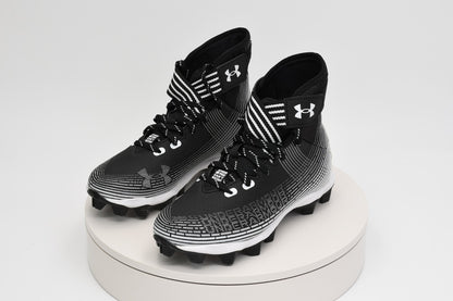 Under Armour UA Highlight Franchise JR Football Cleats Black/White 3023724-003