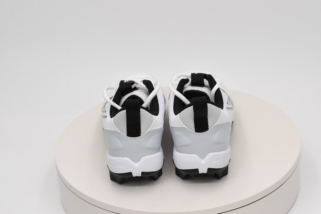 Nike Force Trout 9 Keystone BG Baseball Cleats White/Black/Pure Plat FB9731-100