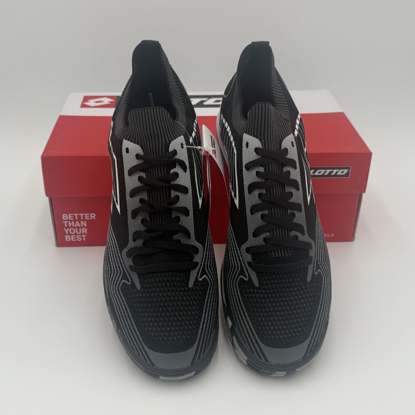 Lotto Tacto 250 ID Indoor Soccer Shoes Unisex Size 8.5 Black 216457-5SW