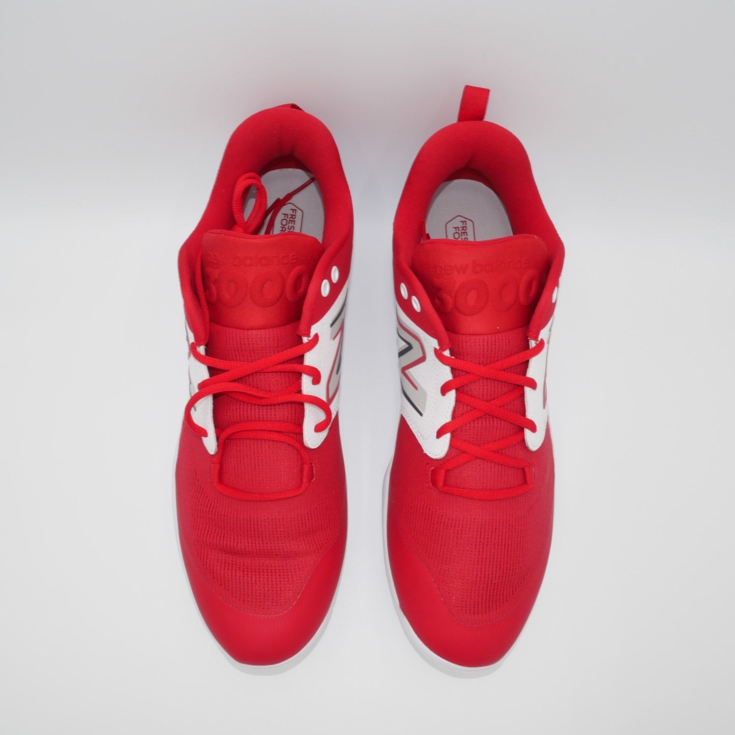 New Balance Fresh Foam 3000 v6 Molded Baseball Cleats Size M 16 W 17.5 Red/White
