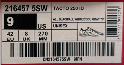 Lotto Tacto 250 ID Indoor Soccer Shoes Black/White/Cool Gray Unisex CN2164575SW