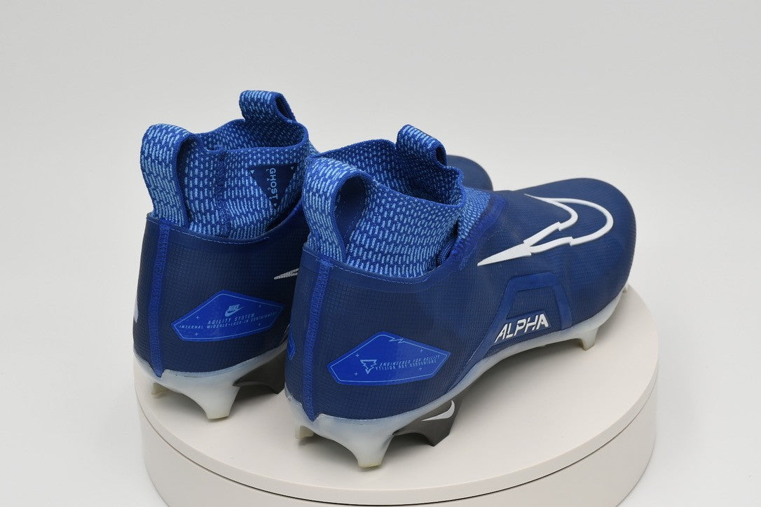 Nike Alpha Menace Elite 3 Football Cleats Game Royal/White CT6648-414 New