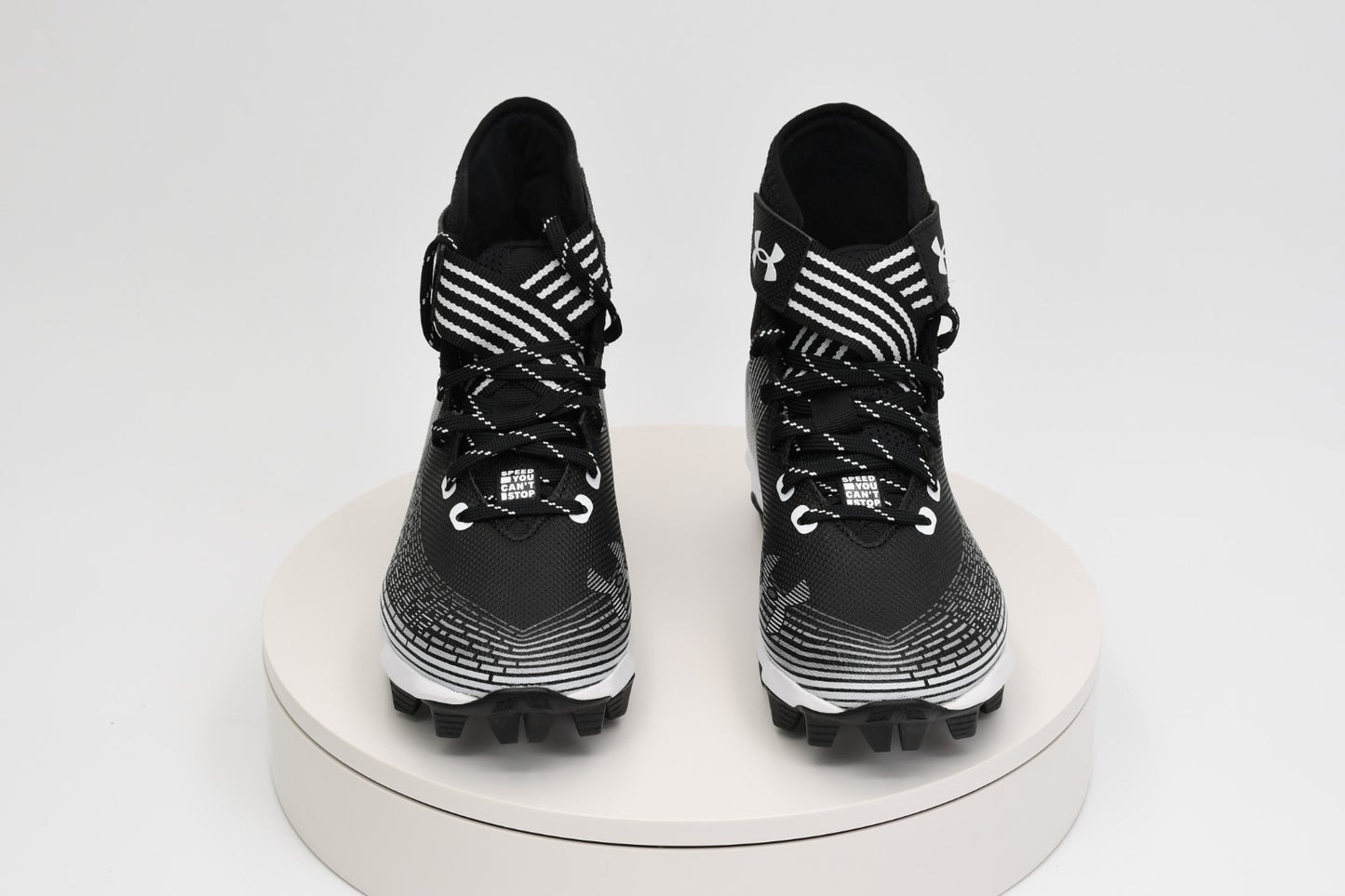 Under Armour UA Highlight Franchise JR Football Cleats Black/White 3023724-003