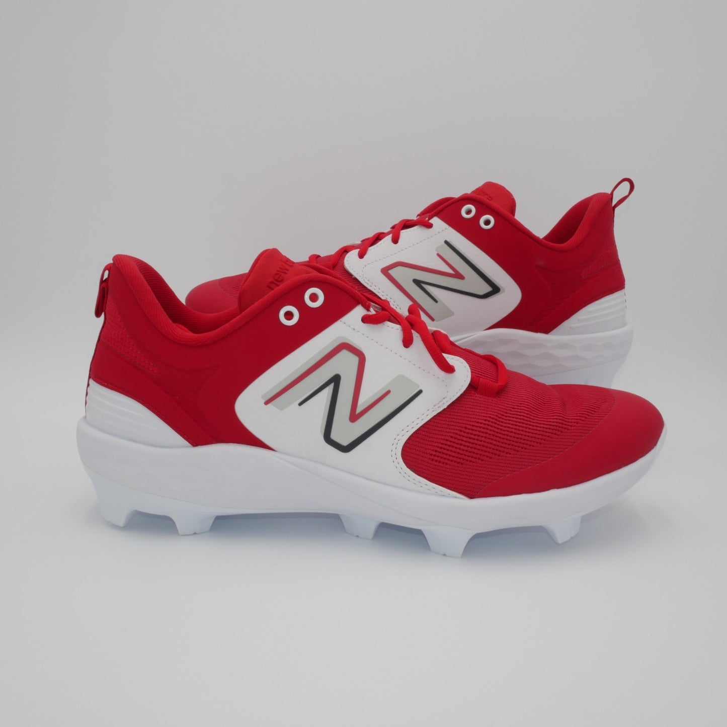 New Balance Fresh Foam 3000 v6 Molded Baseball Cleats Size M 16 W 17.5 Red/White