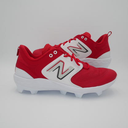 New Balance Fresh Foam 3000 v6 Molded Baseball Cleats Size M 16 W 17.5 Red/White