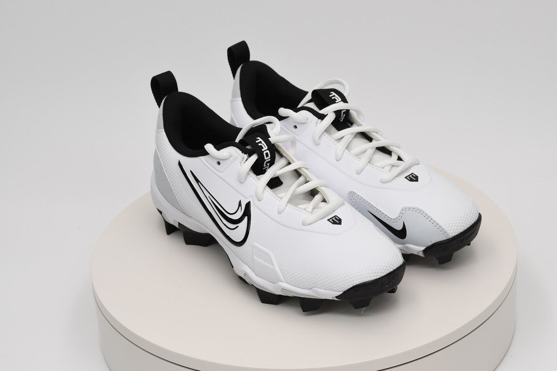 Nike Force Trout 9 Keystone BG Baseball Cleats White/Black/Pure Plat FB9731-100