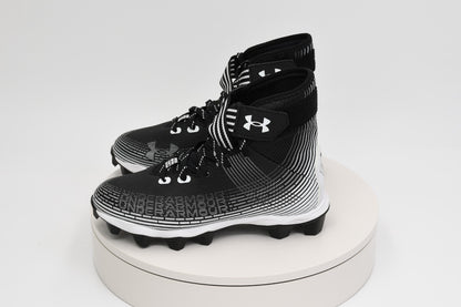 Under Armour UA Highlight Franchise JR Football Cleats Black/White 3023724-003