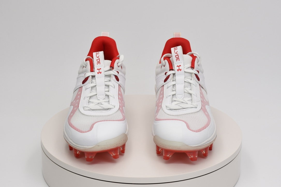 Under Armour UA Glyde MT TPU Women’s Softball Cleats White/Red 3024329-103