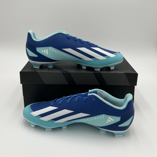 Adidas X Crazyfast.4 FxG Soccer Cleats Men’s Size 8 / Women’s 9 Blue White GY743