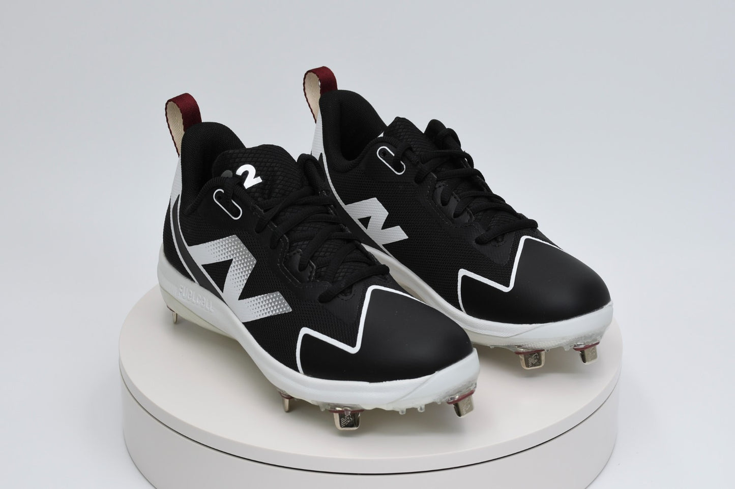 New Balance FuelCell Romero Duo Women’s Softball Cleats Black White SMROMBK2