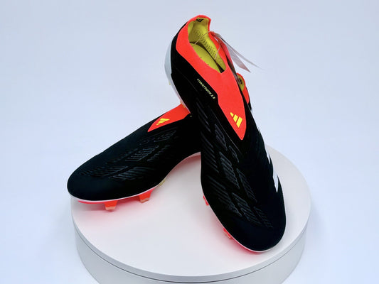 Adidas Predator League Elite LL FG Soccer Cleat Black/Red Men Size 12 New IE1805
