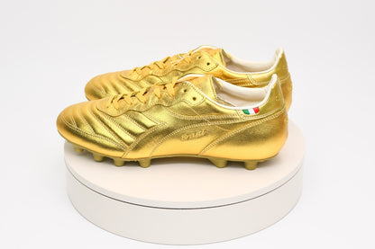 Diadora Brasil Italy OG LT+ MDPU Soccer Cleats Gold Brown 101.178029 01 85002