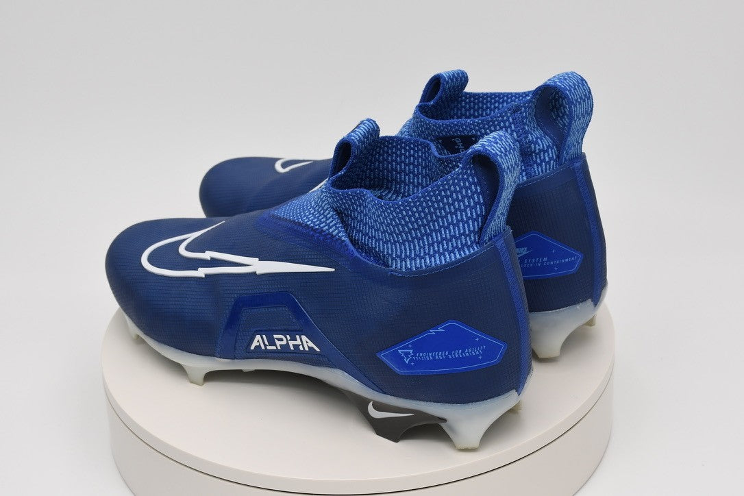 Nike Alpha Menace Elite 3 Football Cleats Game Royal/White CT6648-414 New