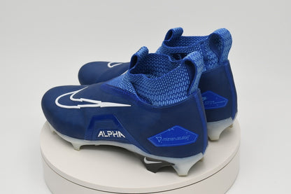 Nike Alpha Menace Elite 3 Football Cleats Game Royal/White CT6648-414 New