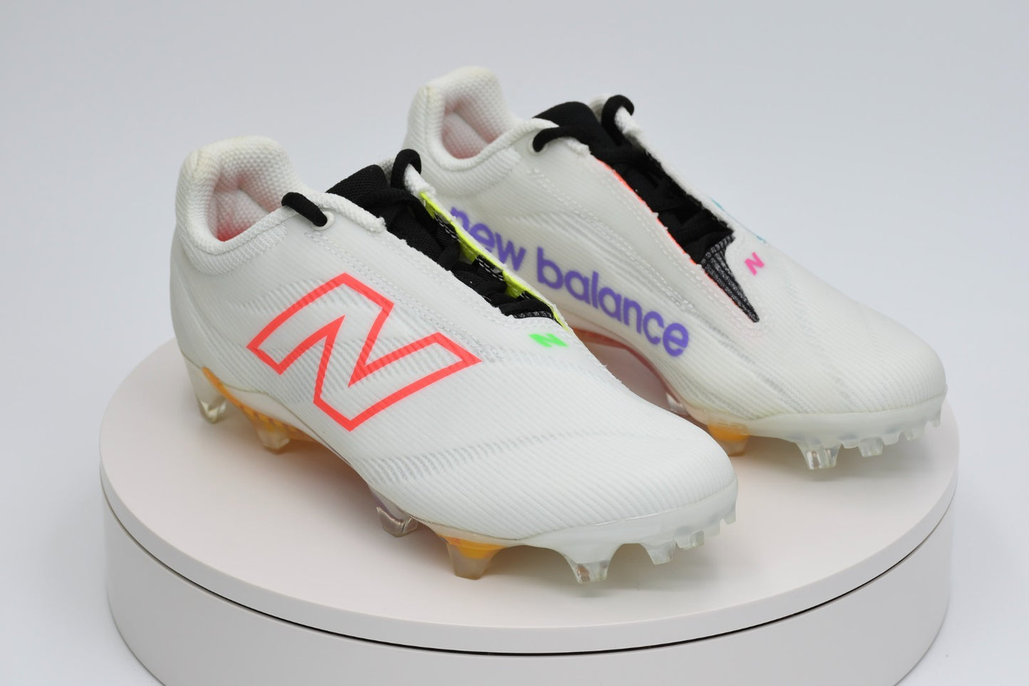 New Balance Burn X4 Lacrosse Cleats White Print Men’s Size 5.5 BURNLE4