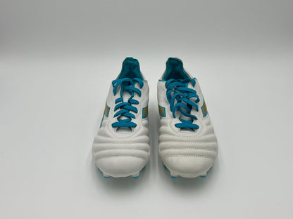 Diadora Brasil Elite GR LT W LP 12 Size 9 Womens White Blue Gold Soccer Cleats