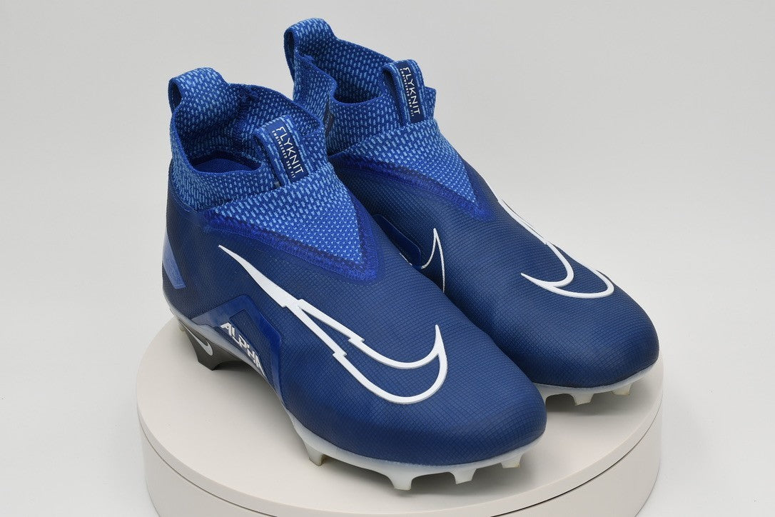 Nike Alpha Menace Elite 3 Football Cleats Game Royal/White CT6648-414 New