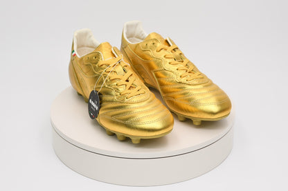 Diadora Brasil Italy OG LT+ MDPU Soccer Cleats Gold Brown 101.178029 01 85002