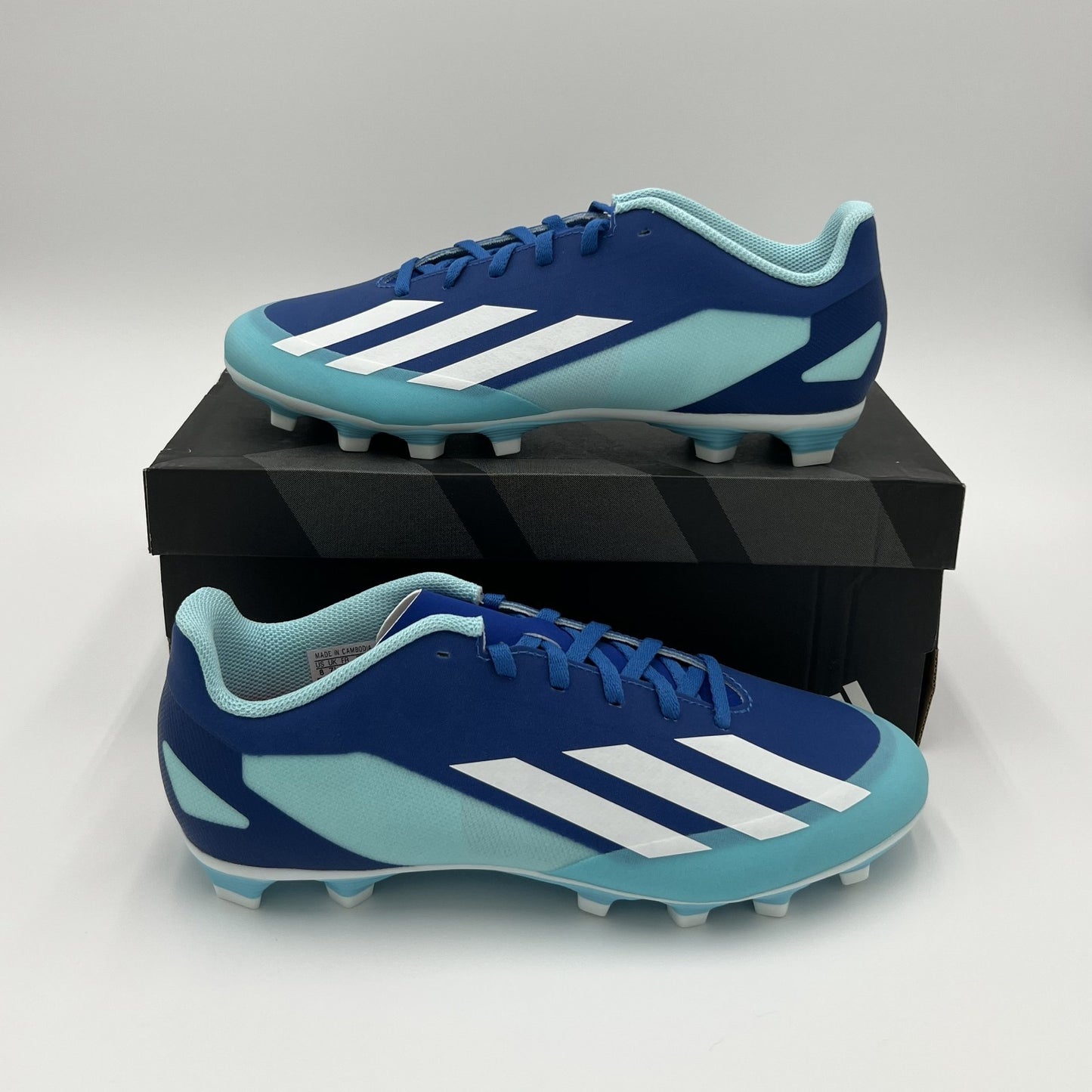 Adidas X Crazyfast.4 FxG Soccer Cleats Men’s Size 8 / Women’s 9 Blue White GY743