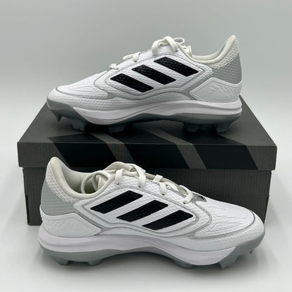 Adidas Adizero PureHustle 3 TPU K Softball Cleats Youth Size 3.5 White/B IF0611