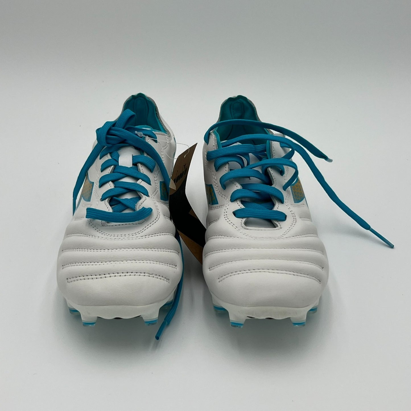 Diadora Women's 7.5 Brasil Elite GR LT W LP12 Soccer Cleats White/Blue D0955