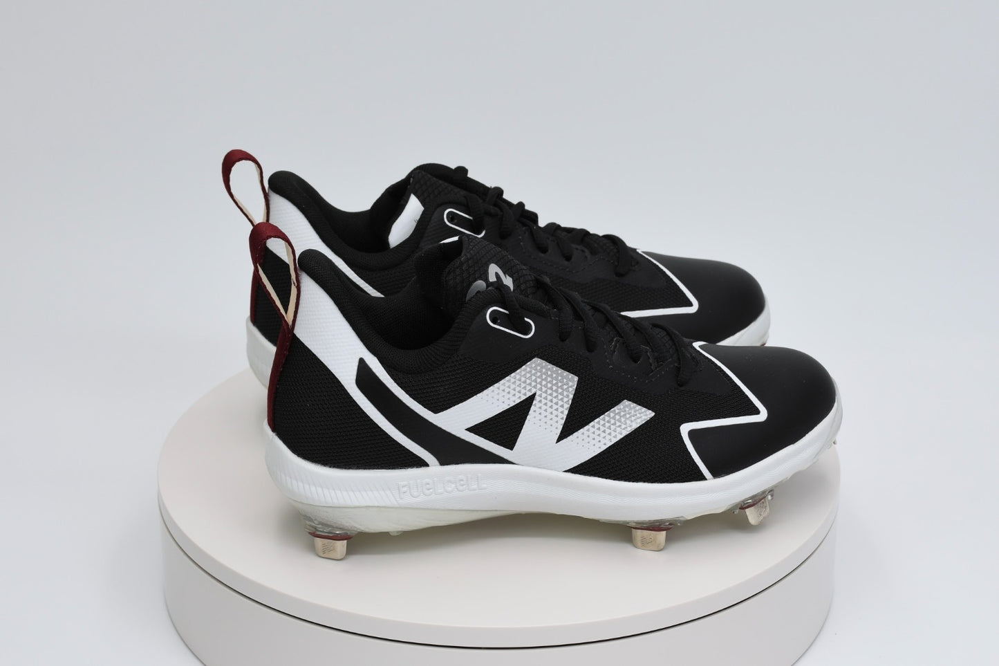 New Balance FuelCell Romero Duo Women’s Softball Cleats Black White SMROMBK2