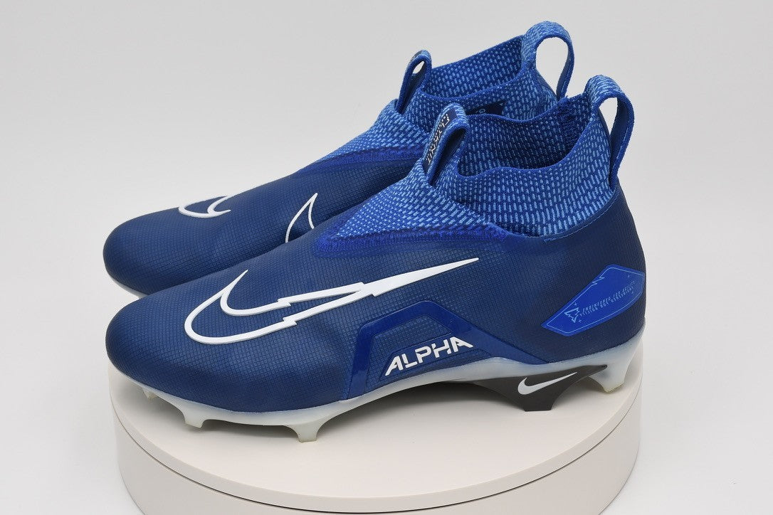 Nike Alpha Menace Elite 3 Football Cleats Game Royal/White CT6648-414 New