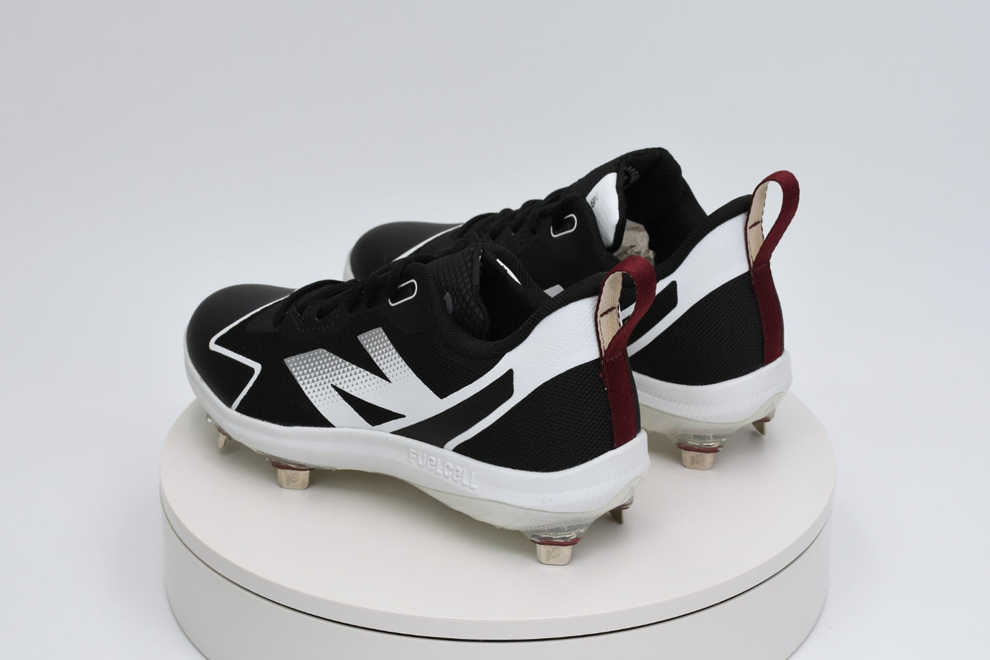 New Balance FuelCell Romero Duo Women’s Softball Cleats Black White SMROMBK2