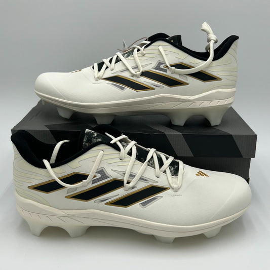Adidas Adizero Afterburner 9 TPU Baseball Cleats Men’s Size 14 White Gold IG9618