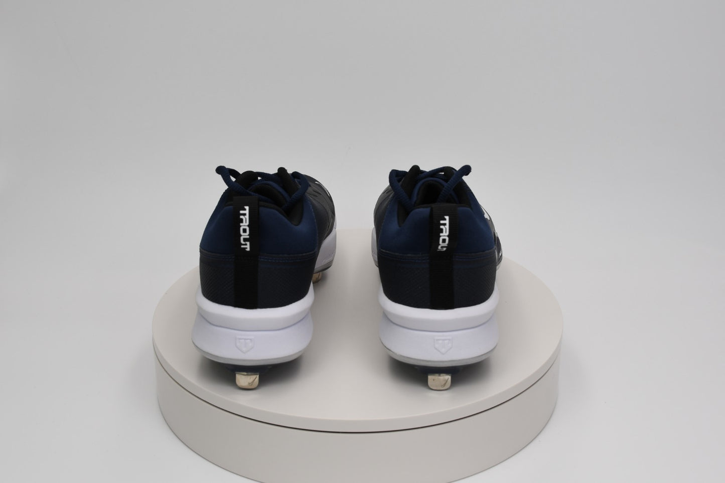 Nike Force Zoom Trout 9 Pro Baseball Cleats Midnight Navy/White FB2907-400